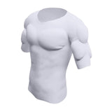 Maxbell Fake Muscle T Shirt Men Costume Fake Shoulders for Dress up New Year Cosplay S