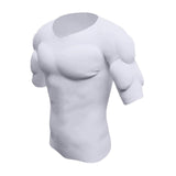 Maxbell Fake Muscle T Shirt Men Costume Fake Shoulders for Dress up New Year Cosplay S