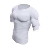 Maxbell Fake Muscle T Shirt Men Costume Fake Shoulders for Dress up New Year Cosplay S