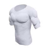 Maxbell Fake Muscle T Shirt Men Costume Fake Shoulders for Dress up New Year Cosplay S