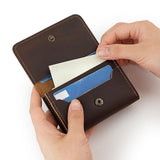 Maxbell Mens Wallet Clutch Practical Change Pouch Card Organizer Birthday Gift Purse Dark Brown