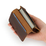 Maxbell Mens Wallet Clutch Practical Change Pouch Card Organizer Birthday Gift Purse Dark Brown