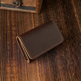 Maxbell Mens Wallet Clutch Practical Change Pouch Card Organizer Birthday Gift Purse Dark Brown