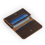Maxbell Mens Wallet Clutch Practical Change Pouch Card Organizer Birthday Gift Purse Dark Brown
