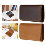 Maxbell Mens Wallet Clutch Practical Change Pouch Card Organizer Birthday Gift Purse Dark Brown