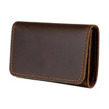 Maxbell Mens Wallet Clutch Practical Change Pouch Card Organizer Birthday Gift Purse Dark Brown