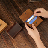 Maxbell Mens Wallet Clutch Practical Change Pouch Card Organizer Birthday Gift Purse Dark Brown