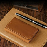 Maxbell Mens Wallet Clutch Practical Change Pouch Card Organizer Birthday Gift Purse Light Brown