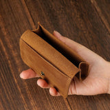 Maxbell Mens Wallet Clutch Practical Change Pouch Card Organizer Birthday Gift Purse Light Brown