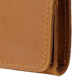 Maxbell Mens Wallet Clutch Practical Change Pouch Card Organizer Birthday Gift Purse Light Brown