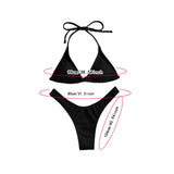 Maxbell Bikini Set Fashion Ladies Polyester Swimsuit for Club Beach Water Activities XL