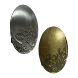 Maxbell Western Belt Buckle Accessory Retro Style for Wedding Valentine Day Birthday Ancient Tin Color