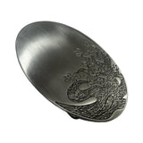 Maxbell Western Belt Buckle Accessory Retro Style for Wedding Valentine Day Birthday Ancient Tin Color