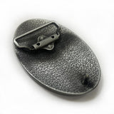 Maxbell Western Belt Buckle Accessory Retro Style for Wedding Valentine Day Birthday Ancient Tin Color