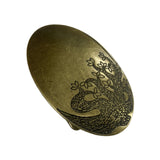 Maxbell Western Belt Buckle Accessory Retro Style for Wedding Valentine Day Birthday Bronze