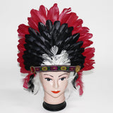 Maxbell Indian Feather Headdress Photo Props Headpiece for Party Halloween Role Play