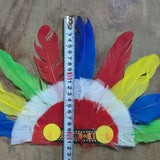 Maxbell Kids Faux Feather Indian Headband Lightweight Multipurpose Handmade Colorful