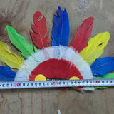 Maxbell Kids Faux Feather Indian Headband Lightweight Multipurpose Handmade Colorful