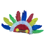 Maxbell Kids Faux Feather Indian Headband Lightweight Multipurpose Handmade Colorful