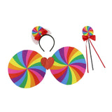Maxbell Girls Layered Rainbow Tutu Skirt Costumes for Easter Cosplay Party Christmas 3 Pieces
