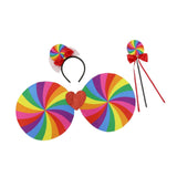 Maxbell Girls Layered Rainbow Tutu Skirt Costumes for Easter Cosplay Party Christmas 3 Pieces