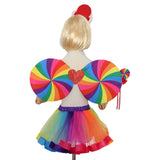 Maxbell Girls Layered Rainbow Tutu Skirt Costumes for Easter Cosplay Party Christmas 3 Pieces