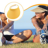 Maxbell Sun Visor Hat Comfortable Lightweight Clip on Visor for Tennis Beach Cycling Yellow