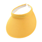 Maxbell Sun Visor Hat Comfortable Lightweight Clip on Visor for Tennis Beach Cycling Yellow