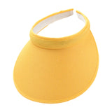 Maxbell Sun Visor Hat Comfortable Lightweight Clip on Visor for Tennis Beach Cycling Yellow
