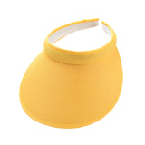 Maxbell Sun Visor Hat Comfortable Lightweight Clip on Visor for Tennis Beach Cycling Yellow