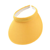 Maxbell Sun Visor Hat Comfortable Lightweight Clip on Visor for Tennis Beach Cycling Yellow