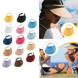 Maxbell Sun Visor Hat Comfortable Lightweight Clip on Visor for Tennis Beach Cycling Yellow