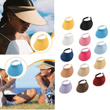 Maxbell Sun Visor Hat Comfortable Lightweight Clip on Visor for Tennis Beach Cycling Yellow