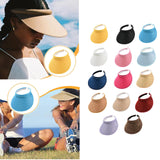 Maxbell Sun Visor Hat Comfortable Lightweight Clip on Visor for Tennis Beach Cycling Yellow