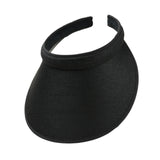 Maxbell Sun Visor Hat Comfortable Lightweight Clip on Visor for Tennis Beach Cycling Black