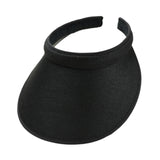 Maxbell Sun Visor Hat Comfortable Lightweight Clip on Visor for Tennis Beach Cycling Black