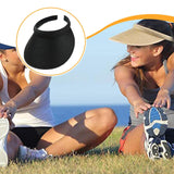Maxbell Sun Visor Hat Comfortable Lightweight Clip on Visor for Tennis Beach Cycling Black