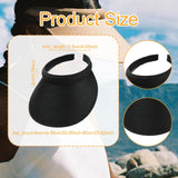 Maxbell Sun Visor Hat Comfortable Lightweight Clip on Visor for Tennis Beach Cycling Black