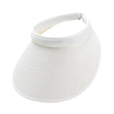 Maxbell Sun Visor Hat Comfortable Lightweight Clip on Visor for Tennis Beach Cycling White