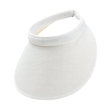 Maxbell Sun Visor Hat Comfortable Lightweight Clip on Visor for Tennis Beach Cycling White