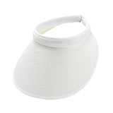 Maxbell Sun Visor Hat Comfortable Lightweight Clip on Visor for Tennis Beach Cycling White