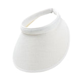 Maxbell Sun Visor Hat Comfortable Lightweight Clip on Visor for Tennis Beach Cycling White