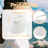Maxbell Sun Visor Hat Comfortable Lightweight Clip on Visor for Tennis Beach Cycling White