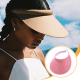 Maxbell Sun Visor Hat Comfortable Lightweight Clip on Visor for Tennis Beach Cycling Pink