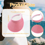 Maxbell Sun Visor Hat Comfortable Lightweight Clip on Visor for Tennis Beach Cycling Pink