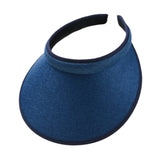 Maxbell Sun Visor Hat Comfortable Lightweight Clip on Visor for Tennis Beach Cycling Dark Blue