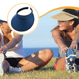 Maxbell Sun Visor Hat Comfortable Lightweight Clip on Visor for Tennis Beach Cycling Dark Blue