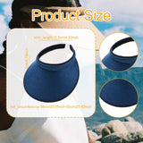 Maxbell Sun Visor Hat Comfortable Lightweight Clip on Visor for Tennis Beach Cycling Dark Blue
