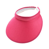 Maxbell Sun Visor Hat Comfortable Lightweight Clip on Visor for Tennis Beach Cycling Rose Red