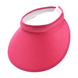 Maxbell Sun Visor Hat Comfortable Lightweight Clip on Visor for Tennis Beach Cycling Rose Red